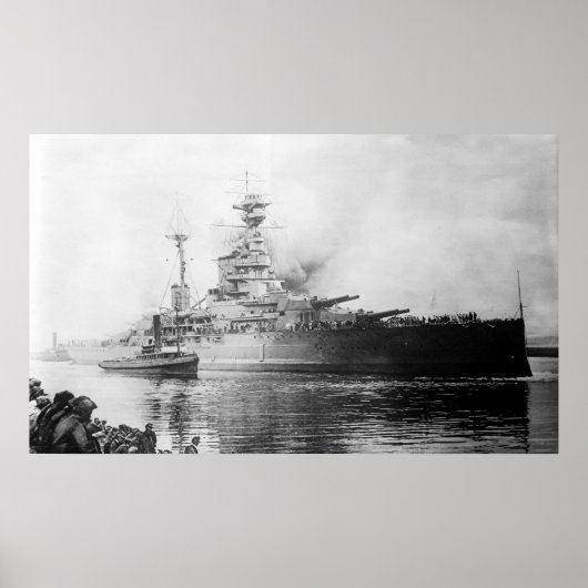 HMS Ramillies Poster (Voorkant)