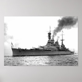 HMS Renown -  Nautical Battlecruiser Poster