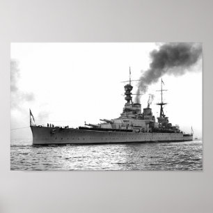 HMS Renown - Nautical Battlecruiser Poster