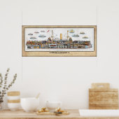 HMS Royal Sovereign Inboard Profile/Cutaway Poster (Keuken)