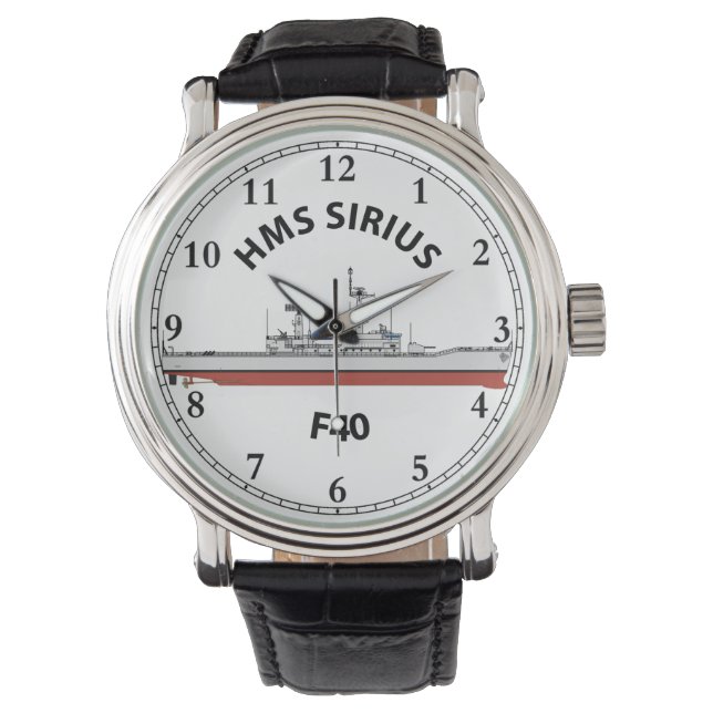 HMS SIRIUS - F40 - LEANDER ORIG WATCH HORLOGE (Voorkant)