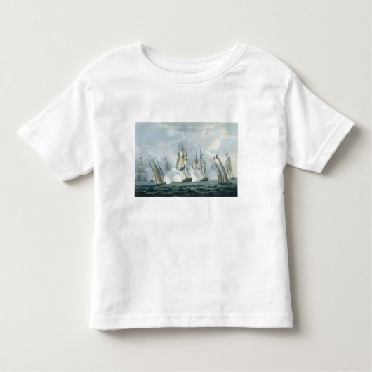 HMS Sirius, kapitein Rowse die een Frans plein in  Kinder Shirts (Voorkant)