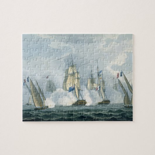 HMS Sirius, kapitein Rowse die een Frans plein in  Legpuzzel (Horizontaal)
