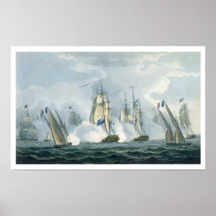 HMS Sirius, kapitein Rowse die een Frans plein in Poster
