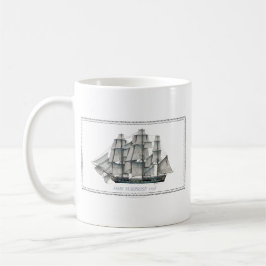 HMS Surprise 1796 Koffiemok (Links)