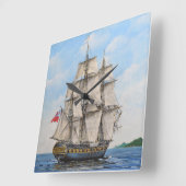 HMS Surprise Acrylic Wall Clock Vierkante Klok (Hoek)