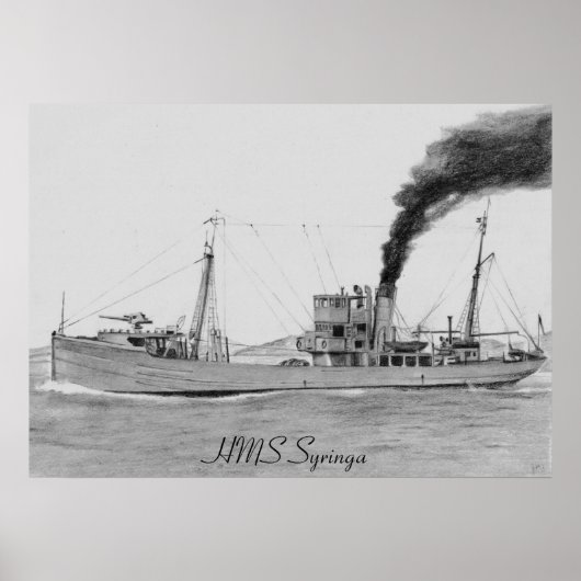 HMS Syringa-poster Poster (Voorkant)
