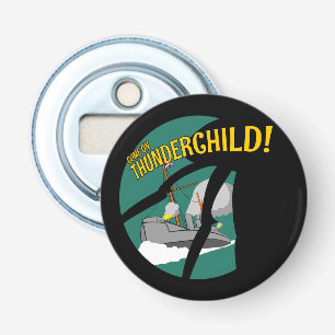 HMS Thunderchild en de strijd met de martianen Button Flesopener