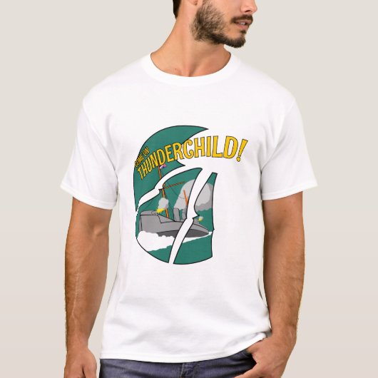 HMS Thunderchild en de strijd met de martianen T-shirt (Voorkant)