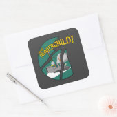 HMS Thunderchild en de strijd met de martianen Vierkante Sticker (Envelop)