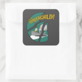 HMS Thunderchild en de strijd met de martianen Vierkante Sticker (Tas)