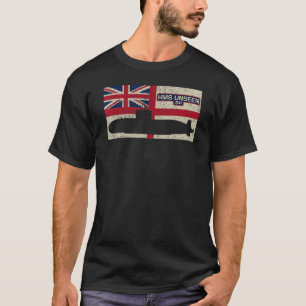 HMS Unseen S41 Onderzeeboot Koninklijke Marinevlag T-shirt