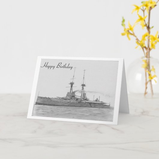 HMS Vanguard-kaart Kaart (Gele Bloem)