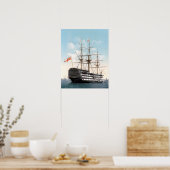 HMS Victory 16-inch x 20-inch poster (Keuken)