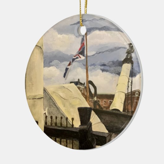 HMS Victory Brits Royal Navy Keramisch Ornament (Links)