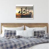 HMS VICTORY CANVAS AFDRUK (Insitu (Slaapkamer))