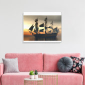 HMS VICTORY CANVAS AFDRUK (Insitu (Woonkamer))
