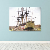 HMS Victory Canvas Afdruk (Insitu (Houten vloer))