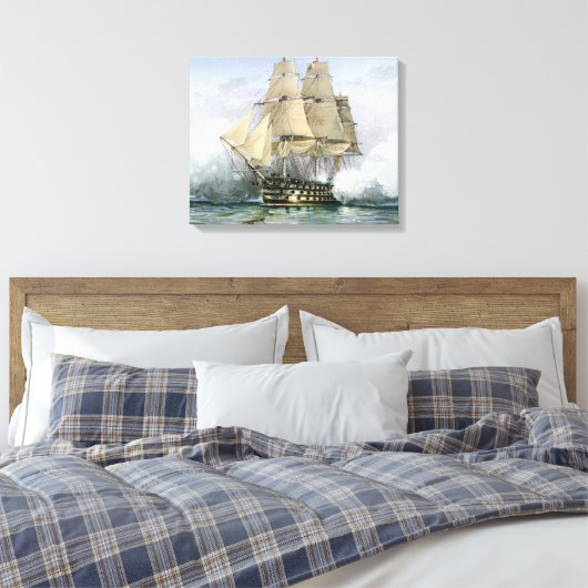 HMS Victory canvas print (Insitu (Slaapkamer))