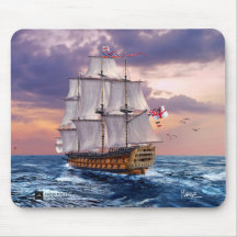HMS Victory Flagship Painting Gift Muismatten