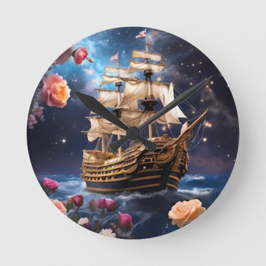 HMS Victory Lord Nelson Schip Ronde Klok (Voorkant)