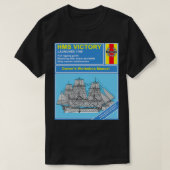 HMS Victory Mock-eigenaarshandleiding T-shirt (Design voorkant)