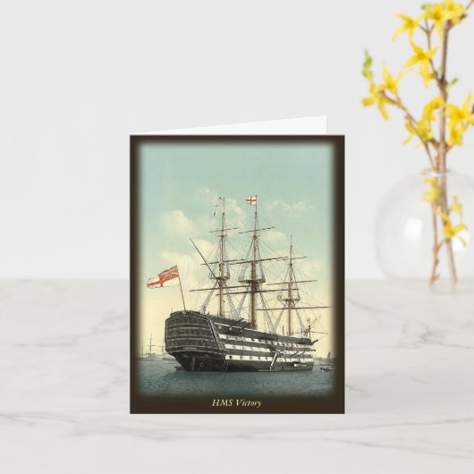 HMS Victory Note-Kaart Kaart (Gele Bloem)
