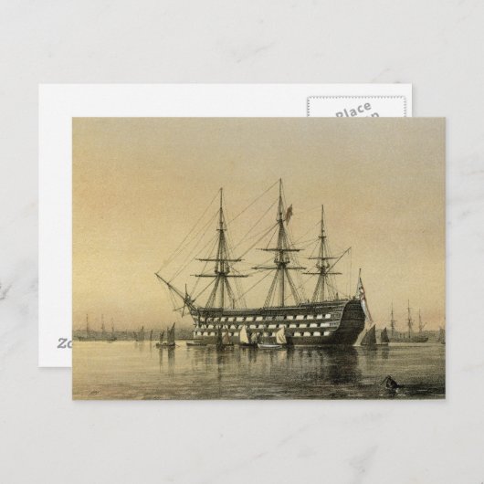 HMS Victory Post Card Briefkaart (Voorkant / Achterkant)