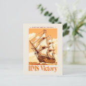 HMS Victory Poster Iconic British Ship of the Line Briefkaart (Staand voorkant)
