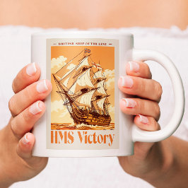 HMS Victory Poster Iconic British Ship of the Line Koffiemok