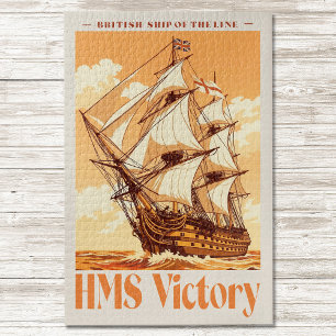 HMS Victory Poster Iconisch Brits Lijnschip Legpuzzel
