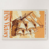 HMS Victory Poster Iconisch Brits Lijnschip Legpuzzel (Horizontaal)