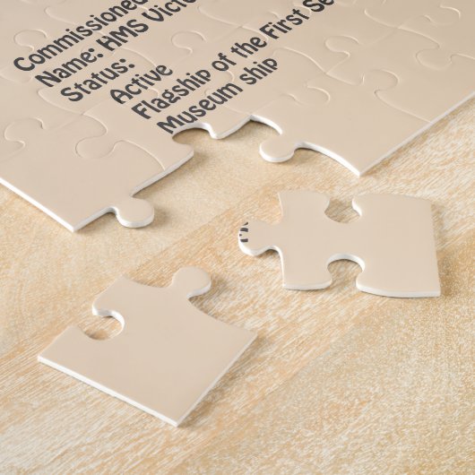 HMS Victory - Scheepsblauwdruk Plannen SD Legpuzzel (Zijkant)