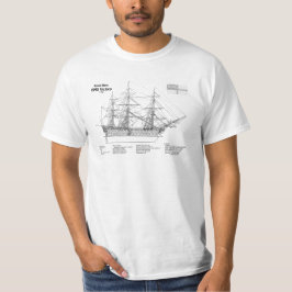 HMS Victory - Scheepsblauwdruk Plannen SD T-shirt