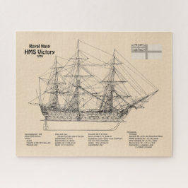 HMS Victory - Scheepsblauwdrukplannen SD Legpuzzel