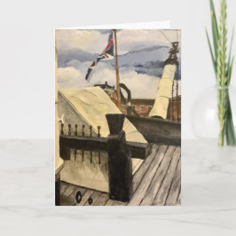 HMS Victory Ship Blank Wenskaart Kaart