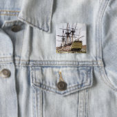 HMS Victory Vierkante Button 5,1 Cm (In situ)