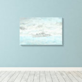 HMS Woodbridge Haven Canvas Afdruk (Insitu (Houten vloer))