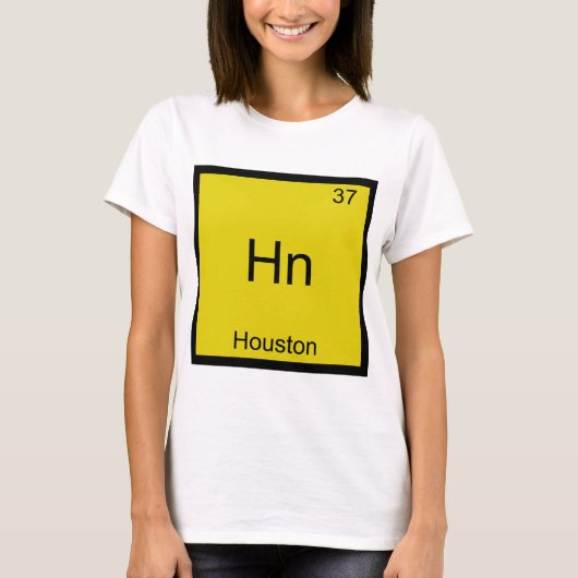 Hn - Houston Stad Element Chemie Symbool T-shirt (Voorkant)