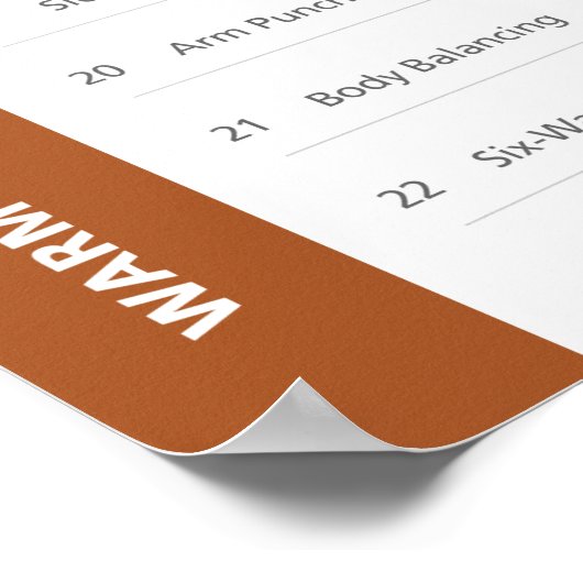 HN Workout-Poster - Middelgroot Poster (Hoek)