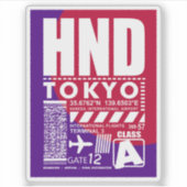 HND Luchthaven Tokyo Sticker (Voorkant)