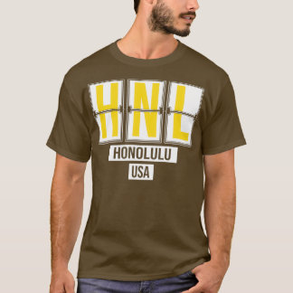 HNL Honolulu Hawaii Airport Code Souvenir of Gift T-shirt