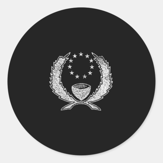Hnpei Flag Microonesia Hnpean Banner  Ronde Sticker (Voorkant)