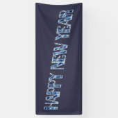 HNY-Blauwe Diamant Spandoek (Verticaal)
