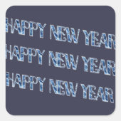 HNY-Blue Diamond Vierkante Sticker (Voorkant)