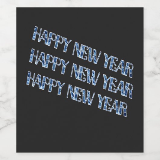 HNY-Blue Diamond Wijn Etiket (Enkel label)