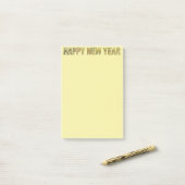 HNY-Geel-Gld Post-it® Notes (Op bureau)