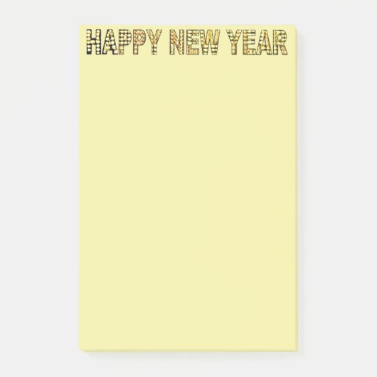 HNY-Geel-Gld Post-it® Notes (Voorkant)