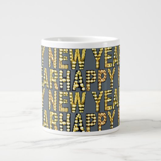 HNY Yellow-Gld  Grote Koffiekop (Voorkant)
