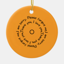 Hoʻoponopono reflecties keramisch ornament